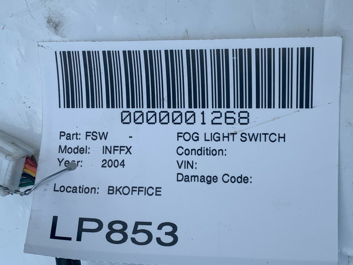 2003-2008 Infiniti FX35 FX45 Dash Headlight Dimmer Trip Reset Switch OEM