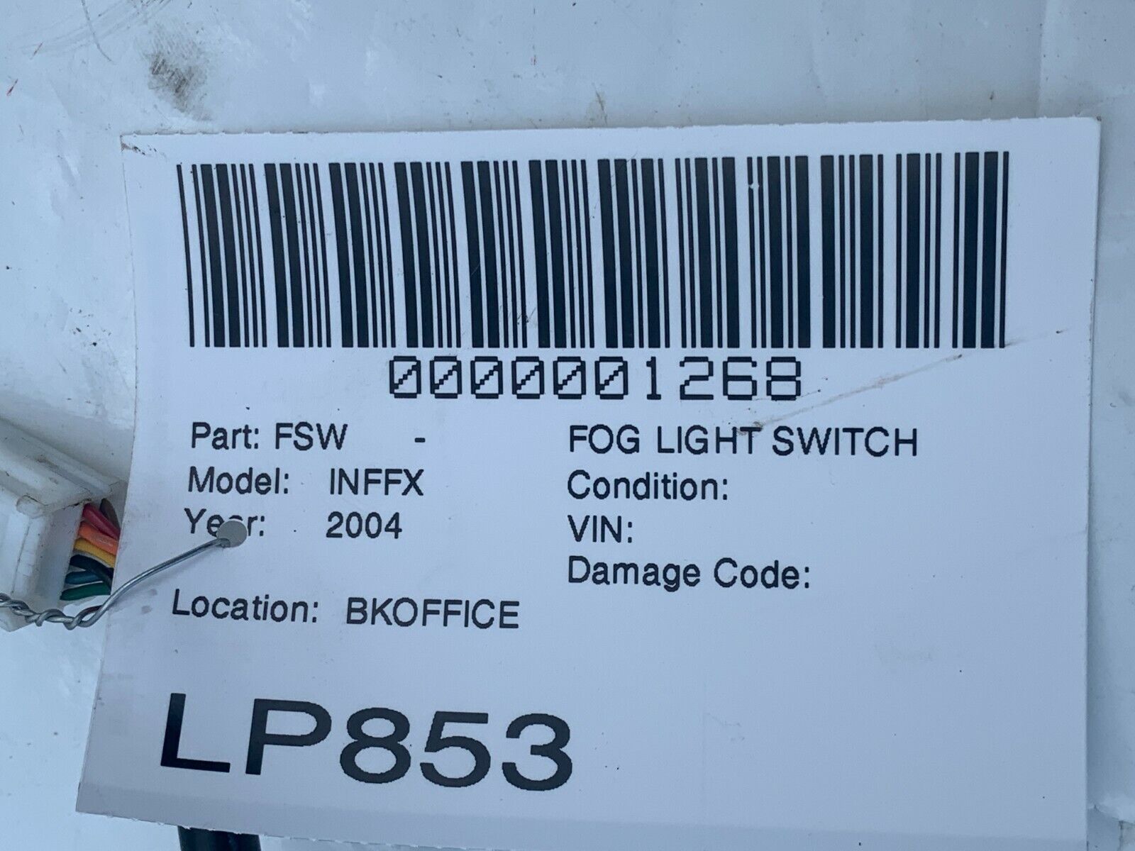 2003-2008 Infiniti FX35 FX45 Dash Headlight Dimmer Trip Reset Switch OEM