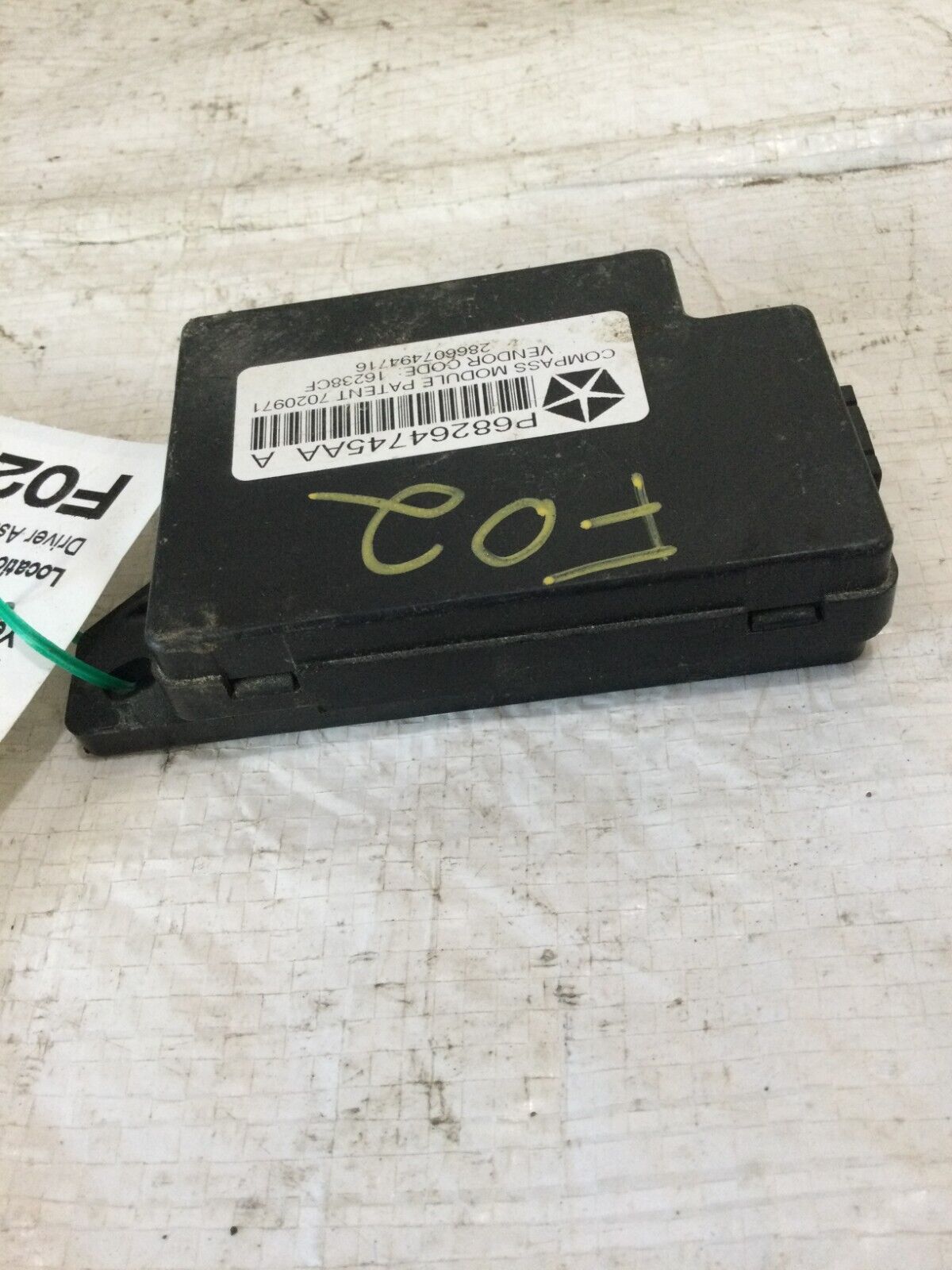 2017 Jeep Wrangler  Driver Compass  Control  Module  P68264745AA OEM