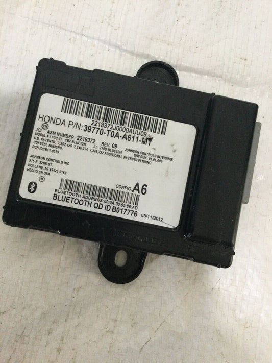 2012 Honda CRV Bluetooth Communication Control Module 39770-T0A-A511-M1 OEM