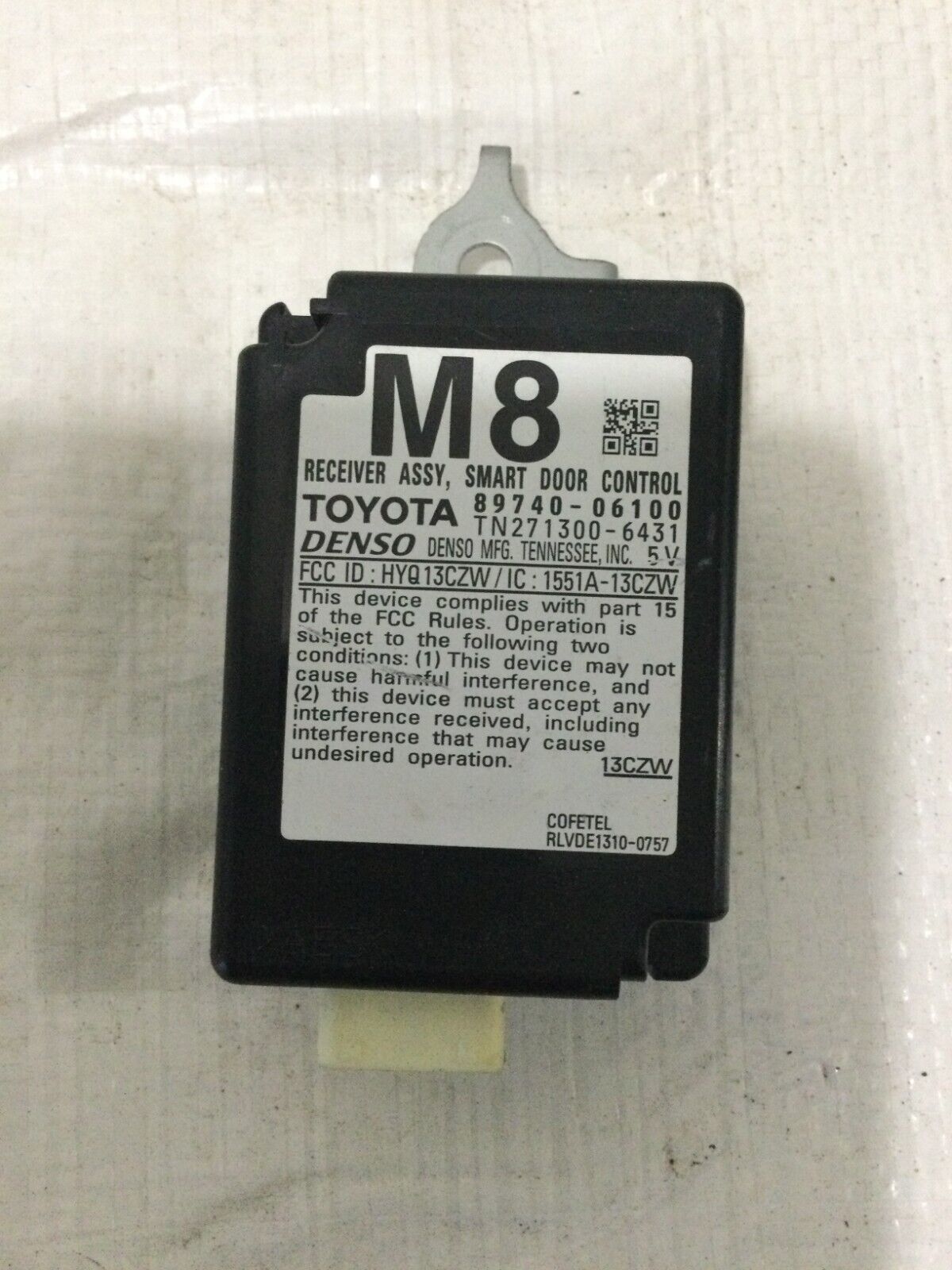 2016 Toyota Camry Smart Door Entry Control Module 89740-08010 OEM