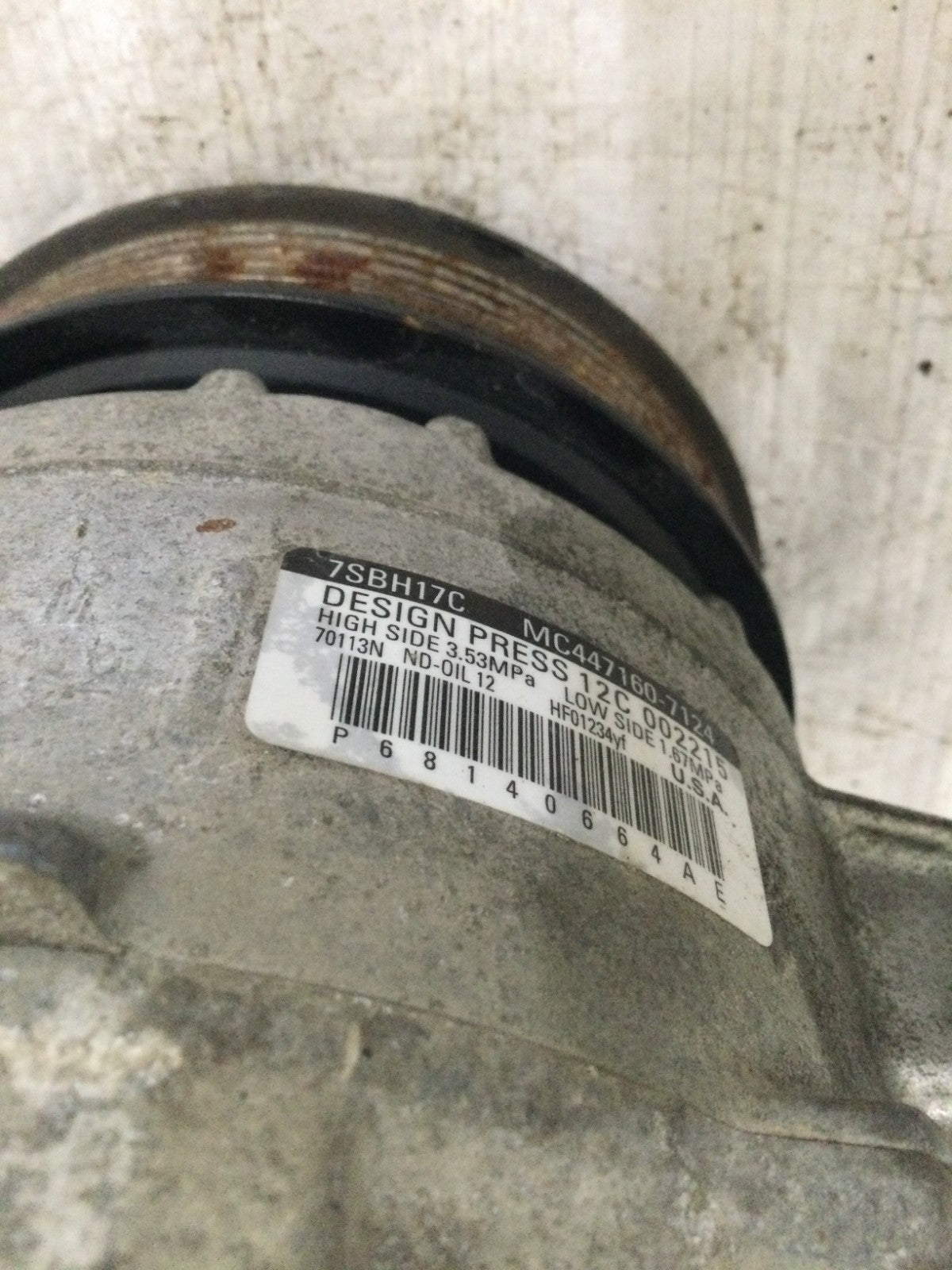 2019 Dodge Ram 1500 5.7L Air Conditioning Compressor OEM 68140664AE