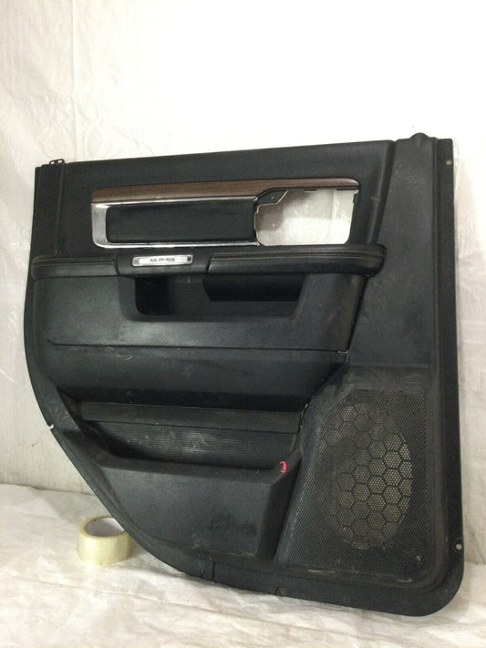 2014 Dodge Ram 3500 Crew Cab Rear Left Driver Door Trim Panel OEM LH 2434289