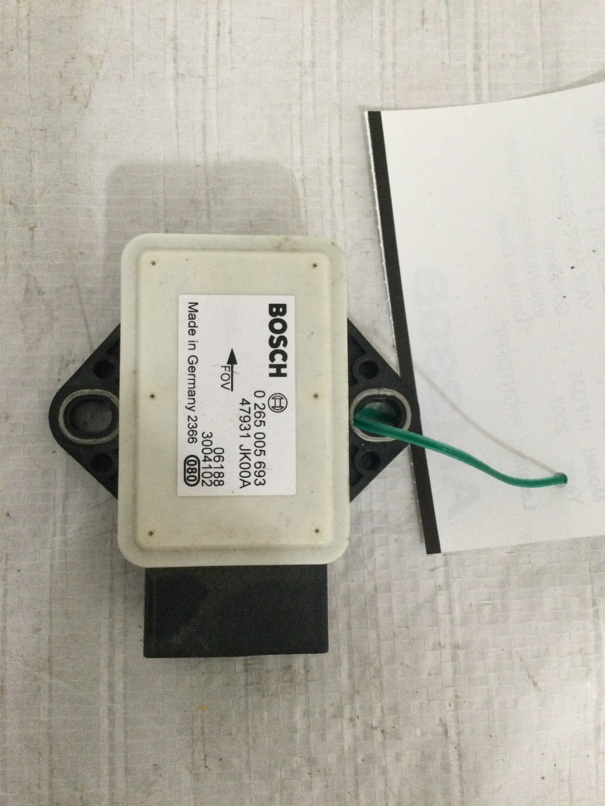 2007-2008 Infiniti G35 3.5L Yaw Rate Sensor OEM 0265005693
