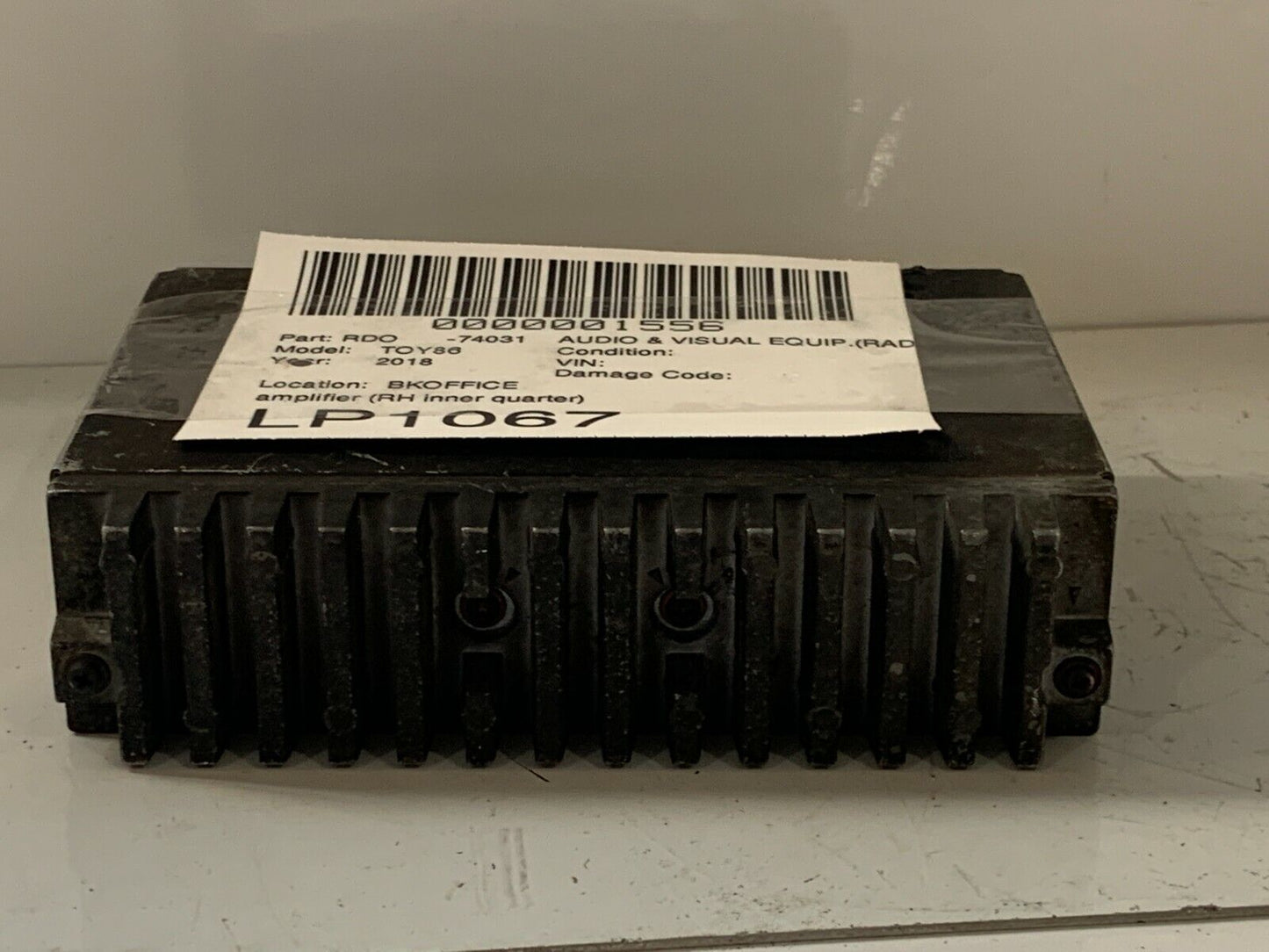 2018 Toyota 86 Audio Radio Amp Amplifier OEM