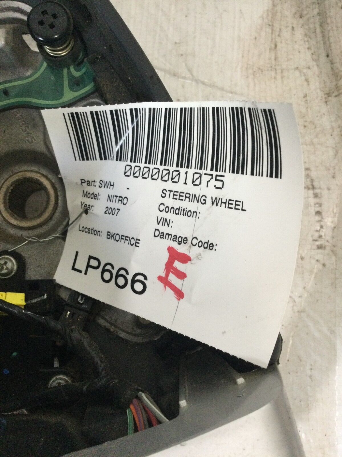 2007 Dodge Nitro Strng Wheel W/ Cruise Control OEM 1BB301DVAF