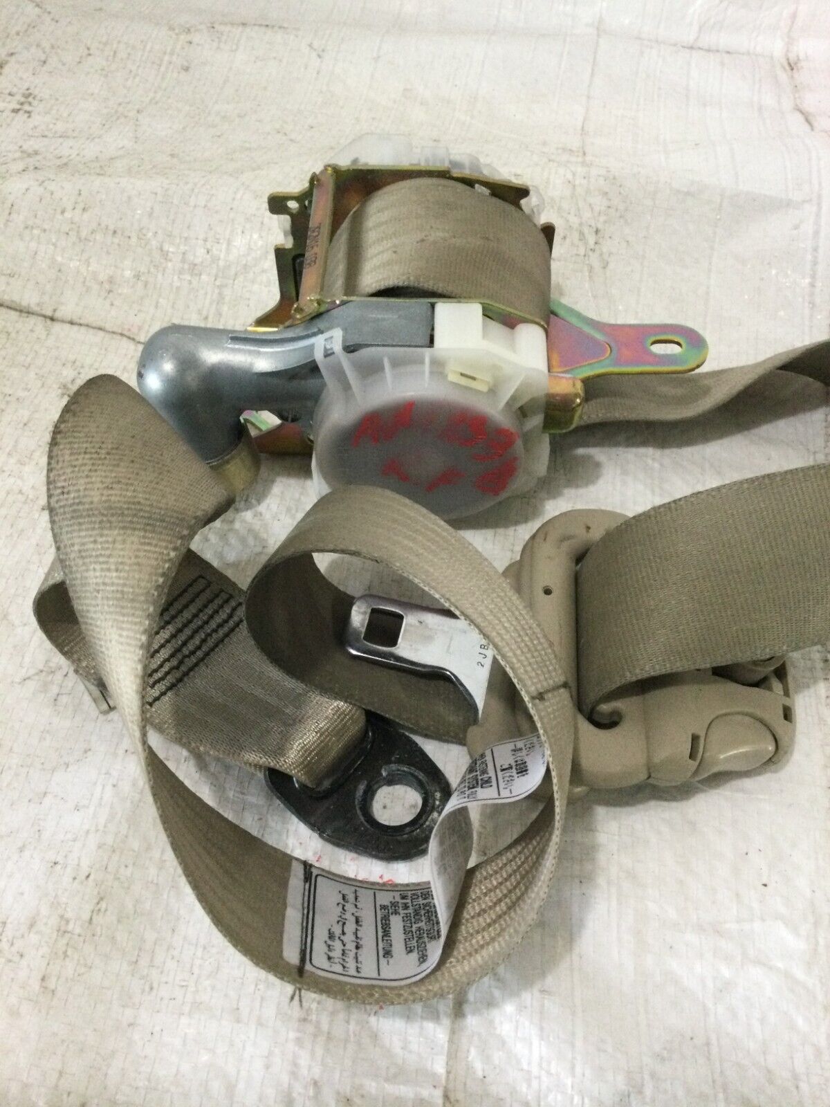 2003 Toyota Highlander Front Right Passenger  Side Seat Belt  Bucket OEM