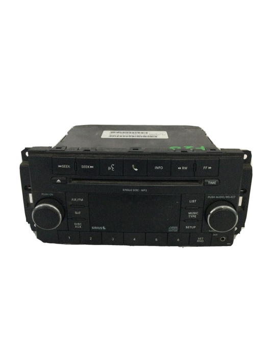 2010 Dodge Ram 1500 Stereo Single Disc Cd Sirius P05091117AC OEM
