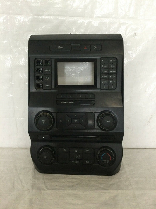2015-2017 Ford F150 Radio Control Climate Control Panel Bezel FL3T-18E243-BSJ
