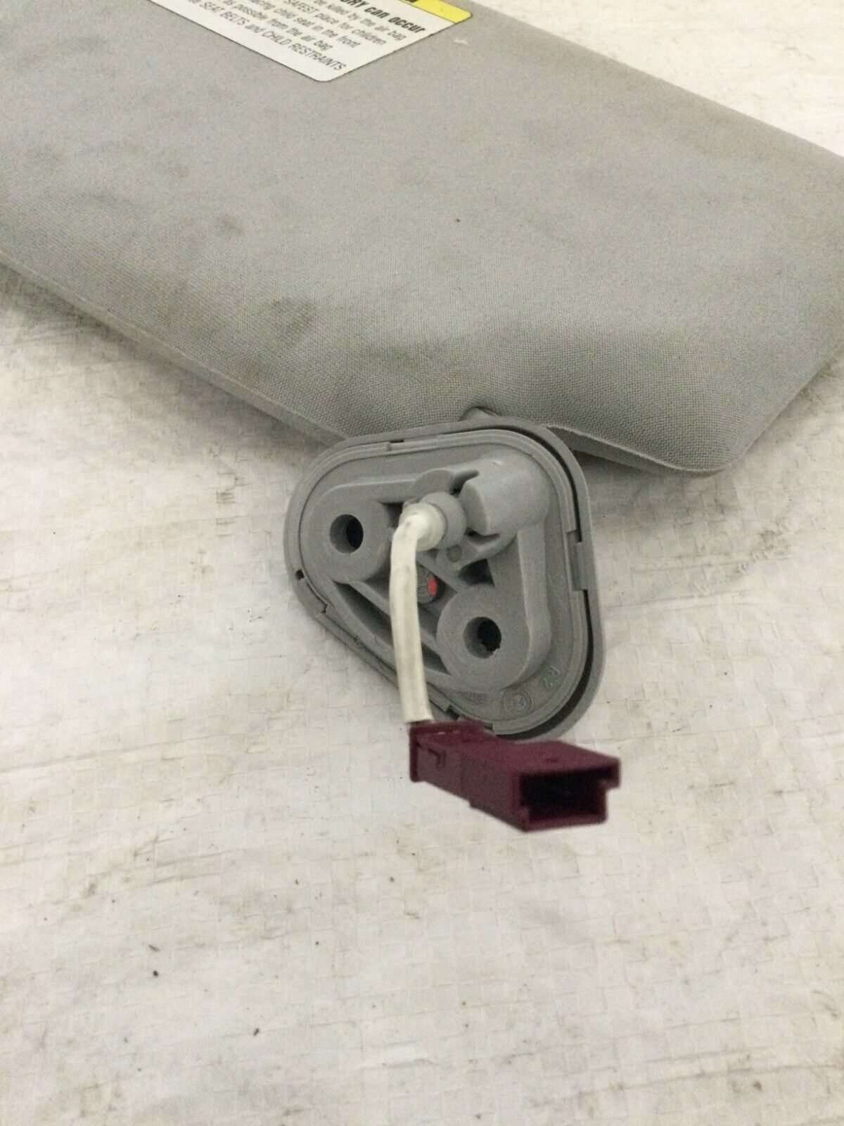 2002-2004 BMW 745i 745LI E65 E66 Pass Sun Visor Sunvisor Gray W/ Mirror OEM RH