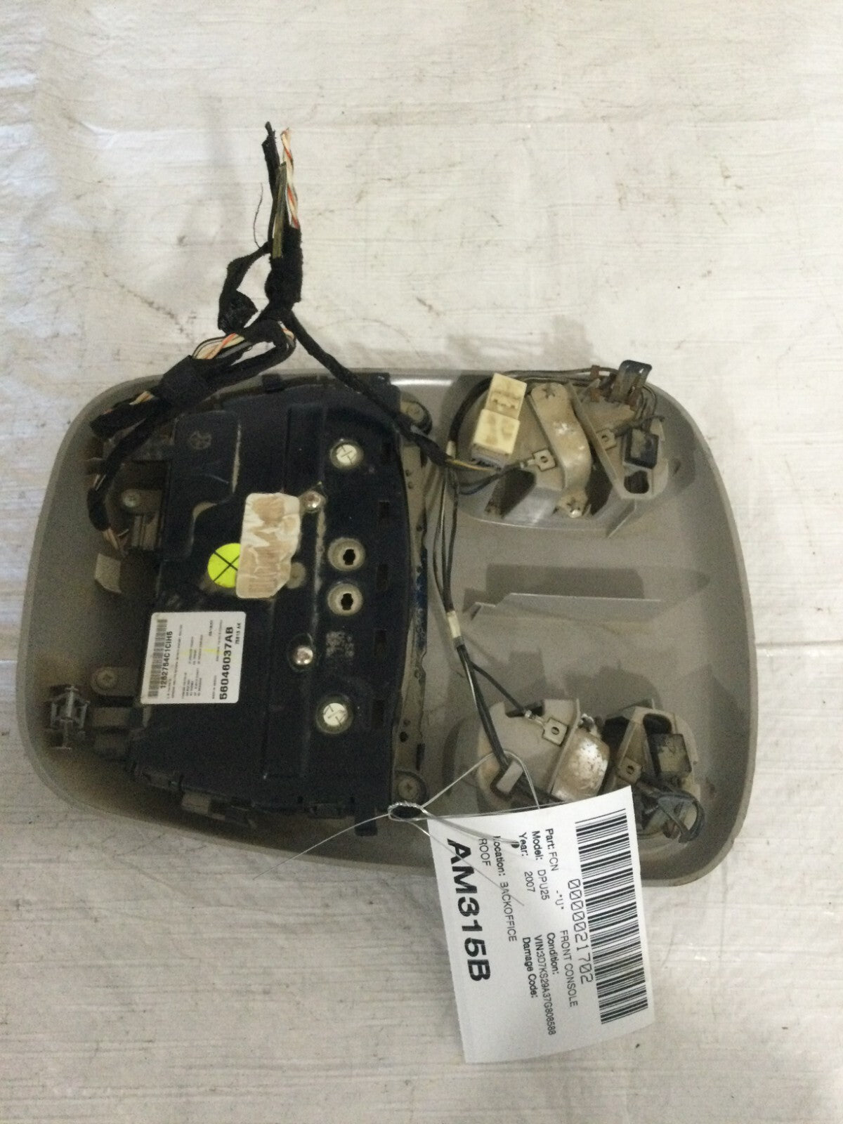 2007 Dodge Ram 2500 Overhead Digital Console OEM 56046037AB
