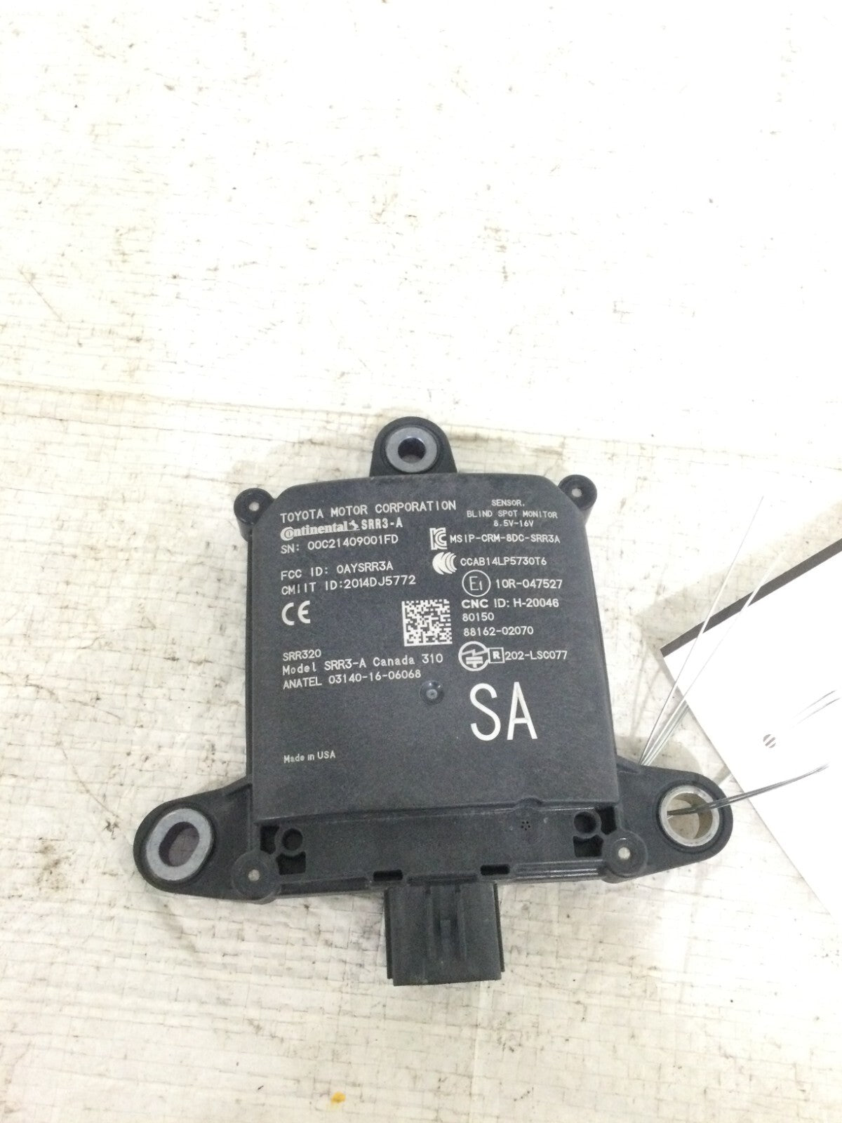 2021 Toyota Corolla Blind Spot Radar Sensor Module 88162-02070 OEM