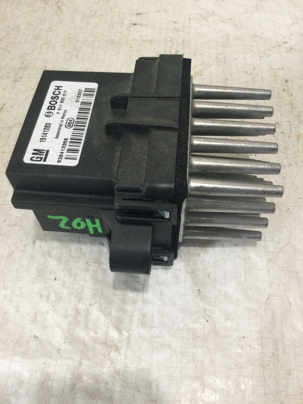 2007-2009 Cdillac Escalade A/C Heater Blower Motor Resistor OEM 15141283