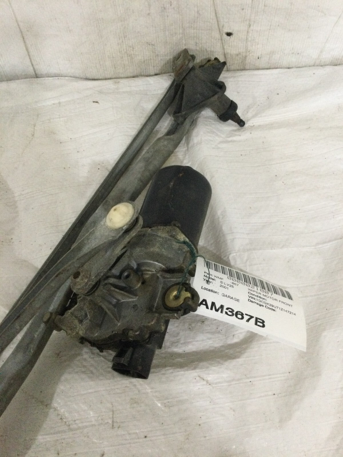 2001 Chevrolet Silverado 2500 Windshield Wiper Motor With Linkage OEM