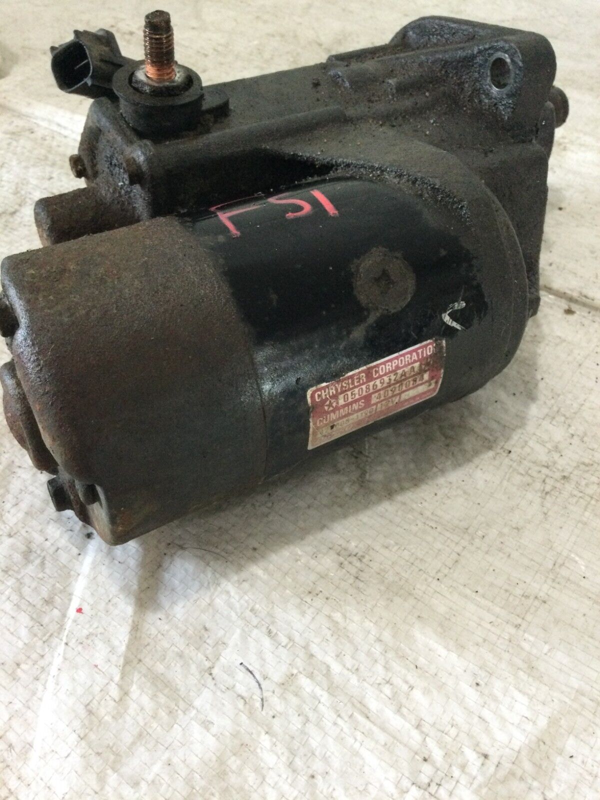 2006 Dodge Ram 3500 Diesel Engine Starter Motor 5.9L 05086932AA OEM