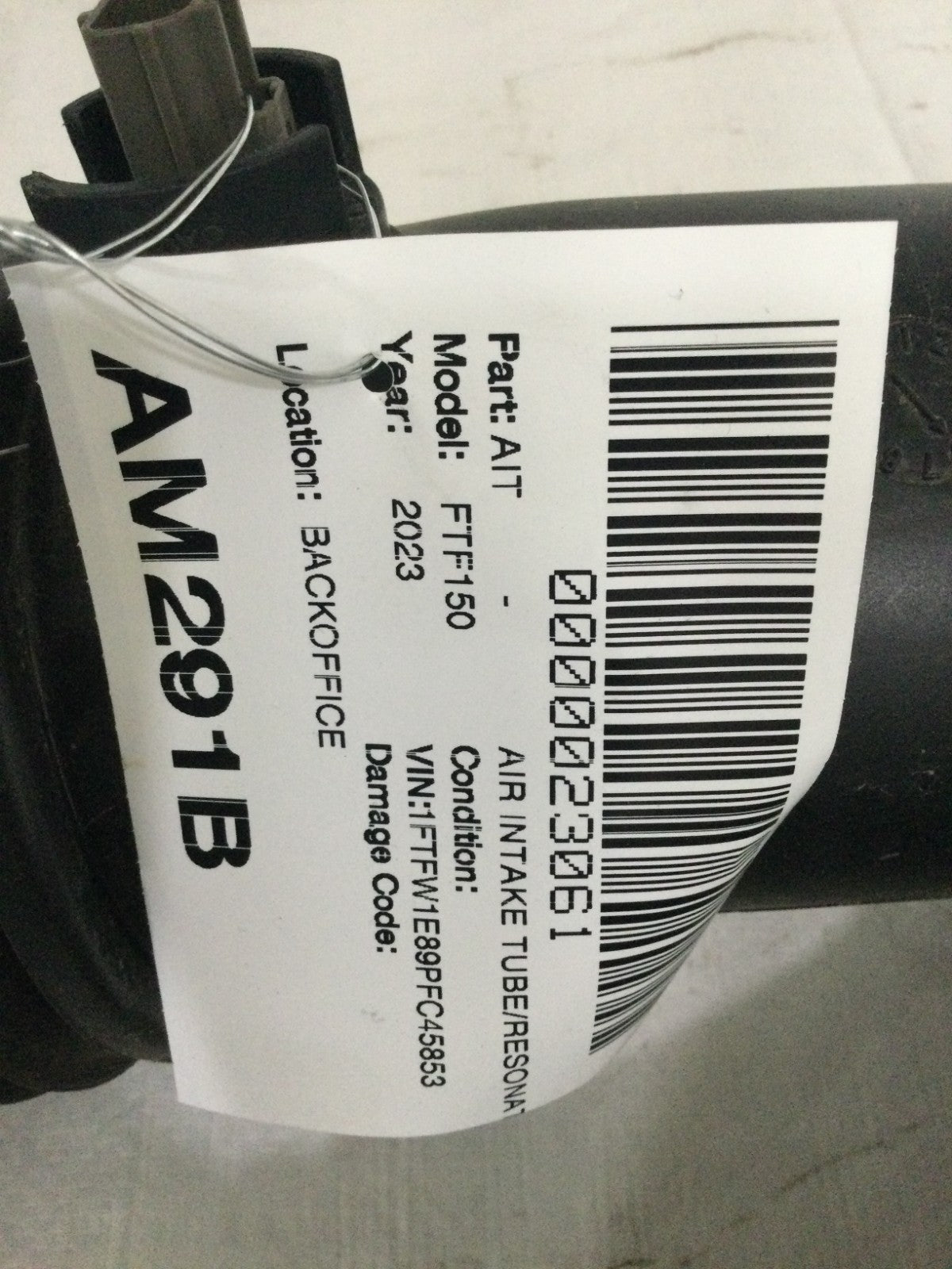 2023 Ford F-150 F150 3.5L Air Cleaner Intake Tube Hose OEM ML34-9B642-C