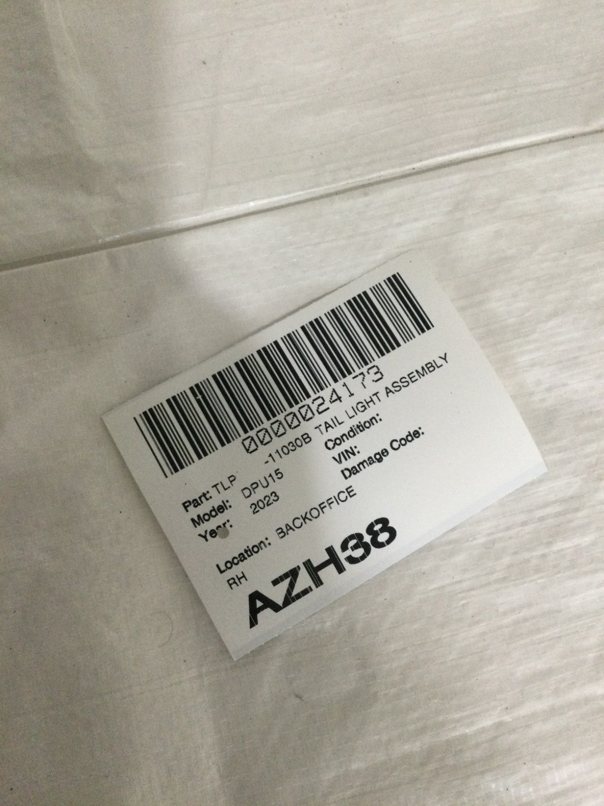 2019-2023 Dodge Ram 1500  Right Passenger Blind Spot Tail Light OEM 68262530AH