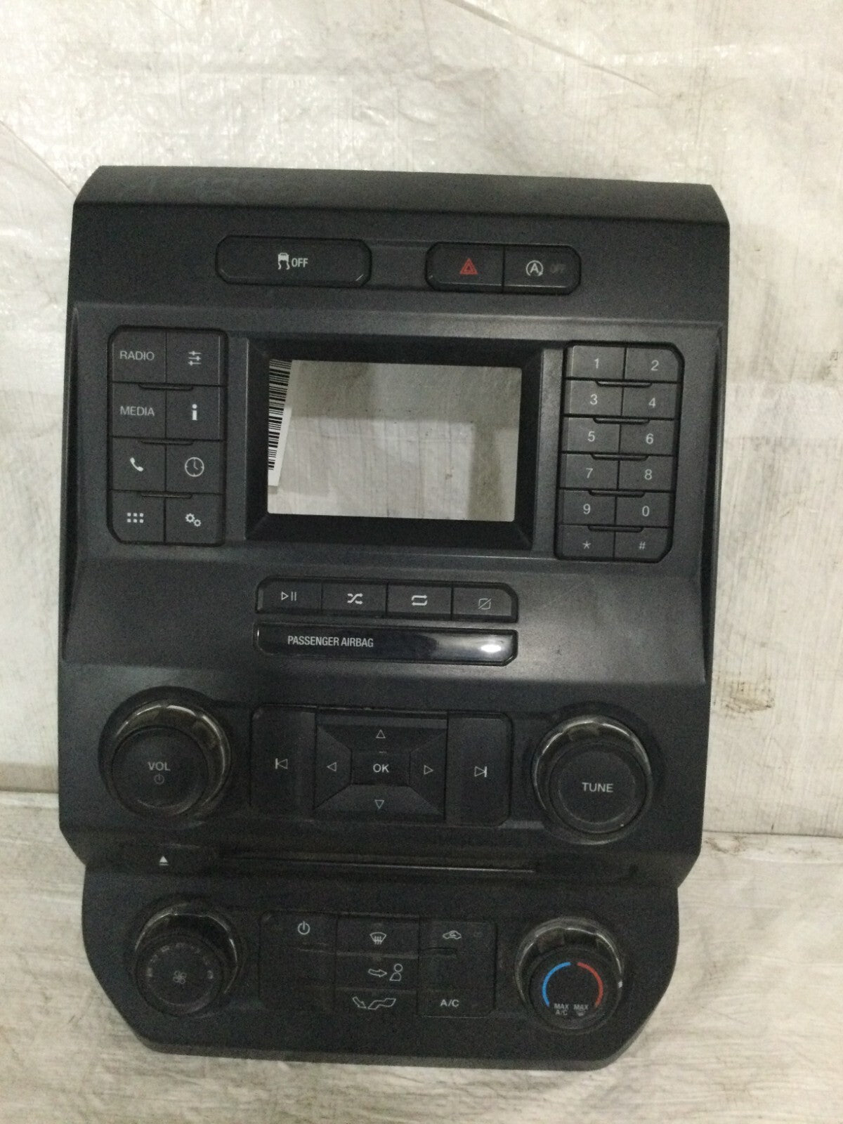 2018 Ford F-150 Audio & Climate Control Panel JL3T-18E243-BSH OEM
