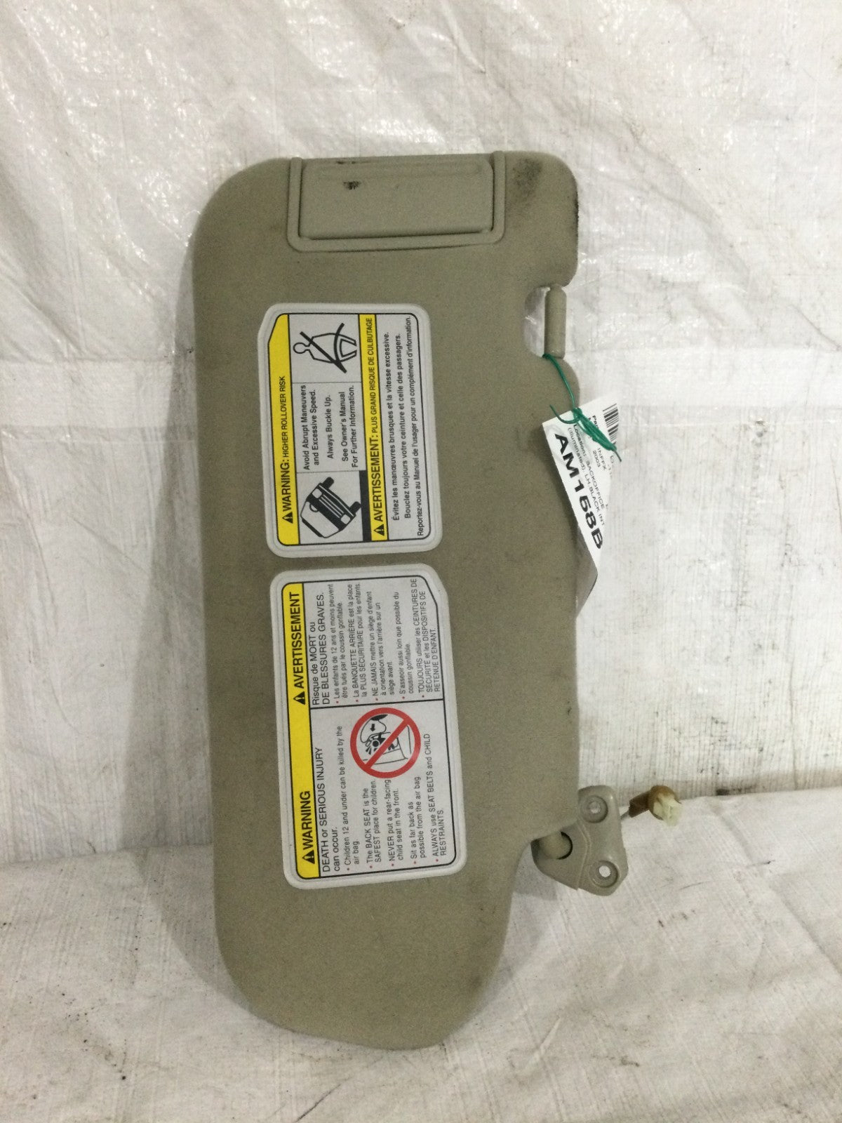 2003 Infiniti FX35 Left Driver Side Sun Visor OEM