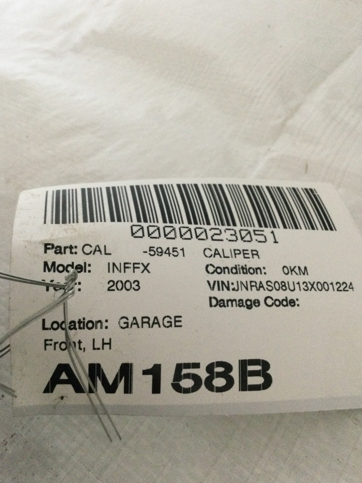 2003 Infiniti FX Front Left Caliper OEM