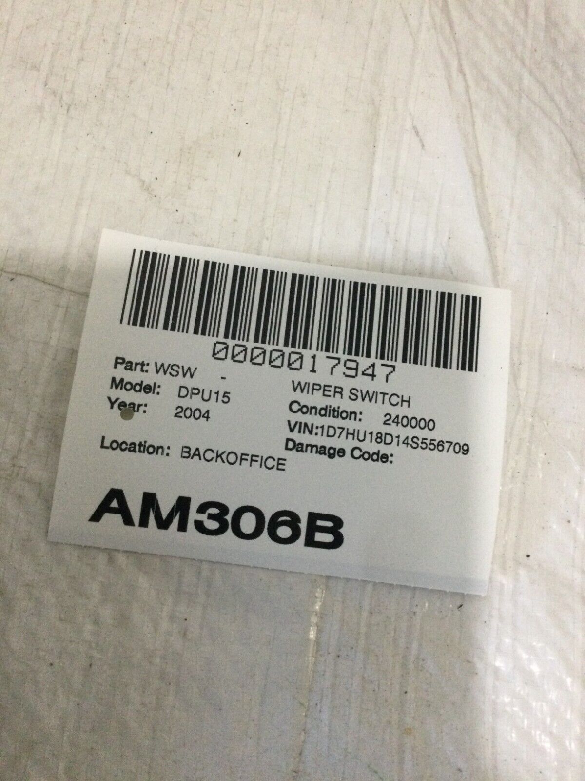 2003-2006 Dodge Ram Turn Signal Headlight Hazard Lamp Switch 56049460AA9 OEM