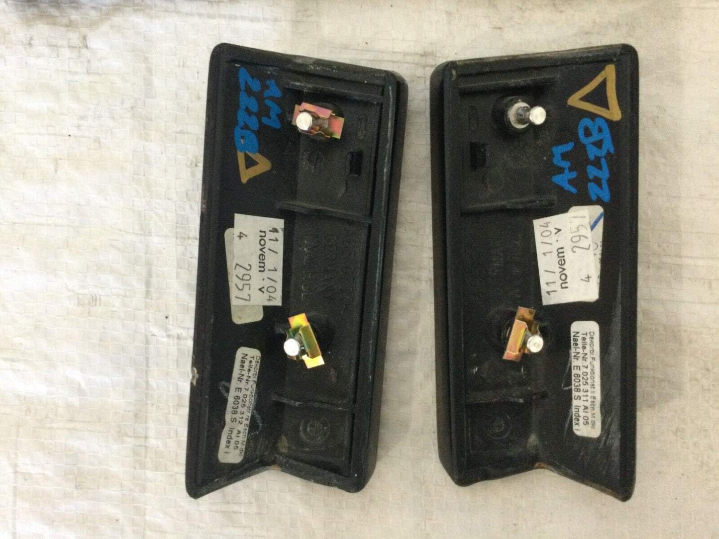 2004 BMW E65 E66 745i 745Li Interior Dash Wood Grain Trim Panels OEM