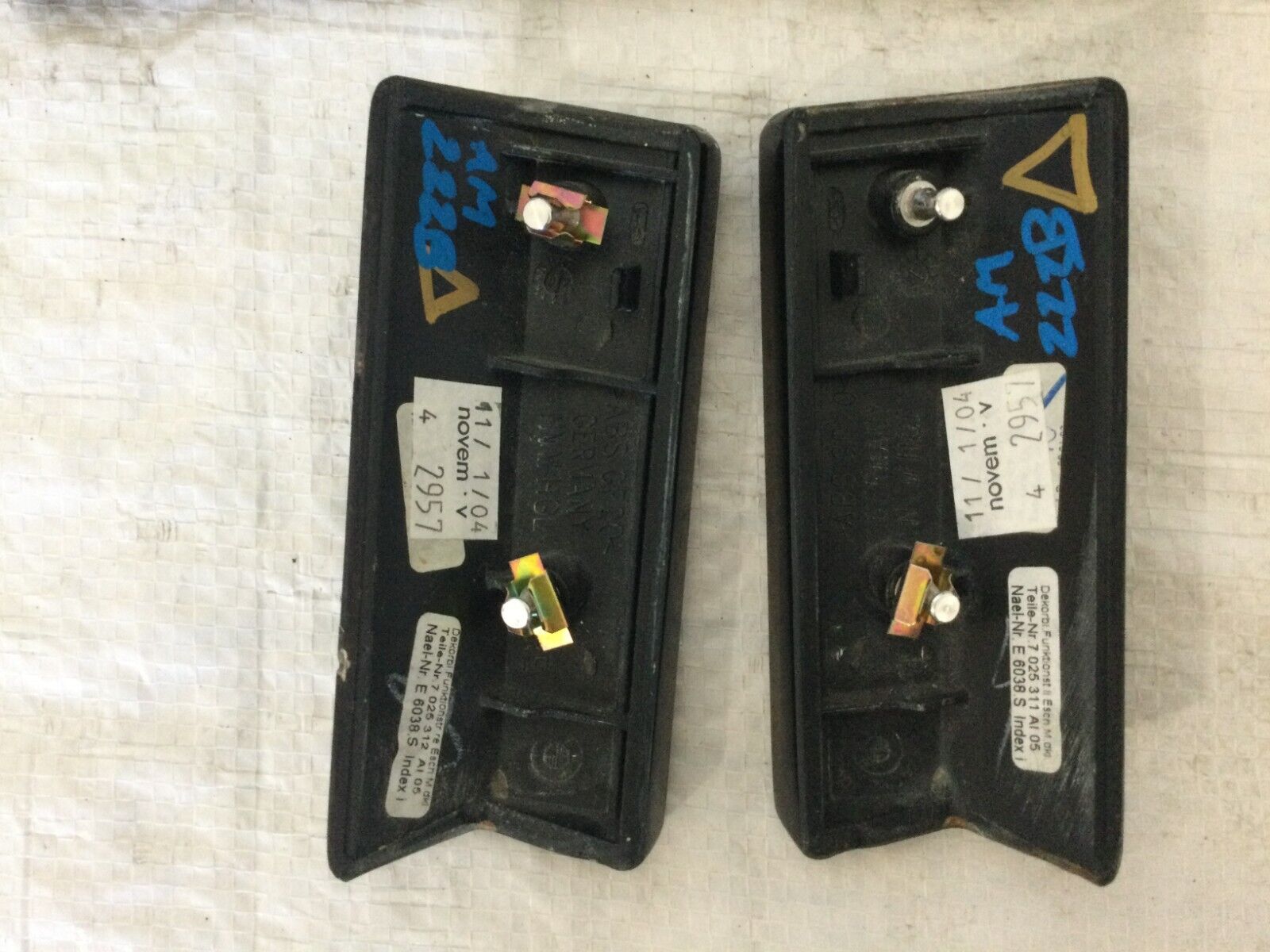 2004 BMW E65 E66 745i 745Li Interior Dash Wood Grain Trim Panels OEM