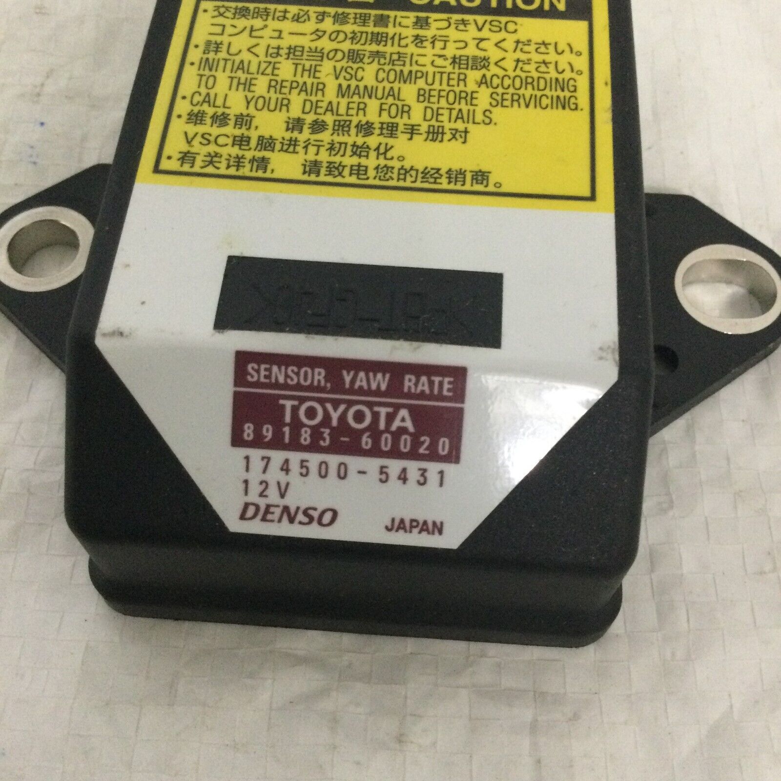 2007-2009 Toyota Camry Yaw Rate Sensor 89183-60020 OEM