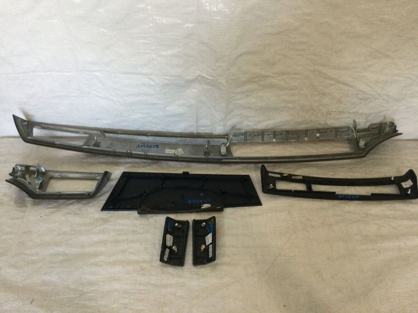 2004 BMW E65 E66 745i 745Li Interior Dash Wood Grain Trim Panels OEM