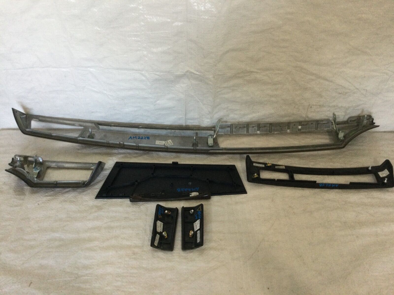 2004 BMW E65 E66 745i 745Li Interior Dash Wood Grain Trim Panels OEM