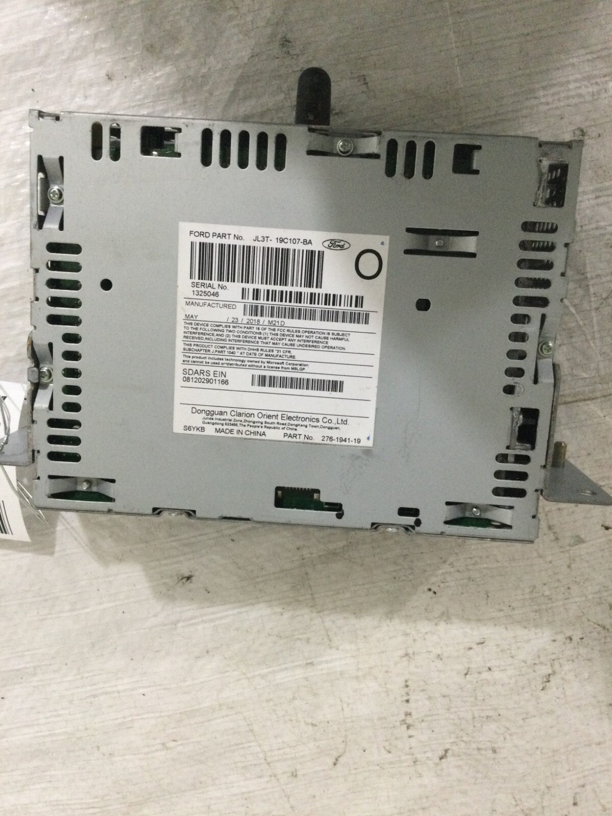 2018 Ford F-150 AM FM CD Audio Equipment Radio Receiver OEM JL3T-19C107-BA