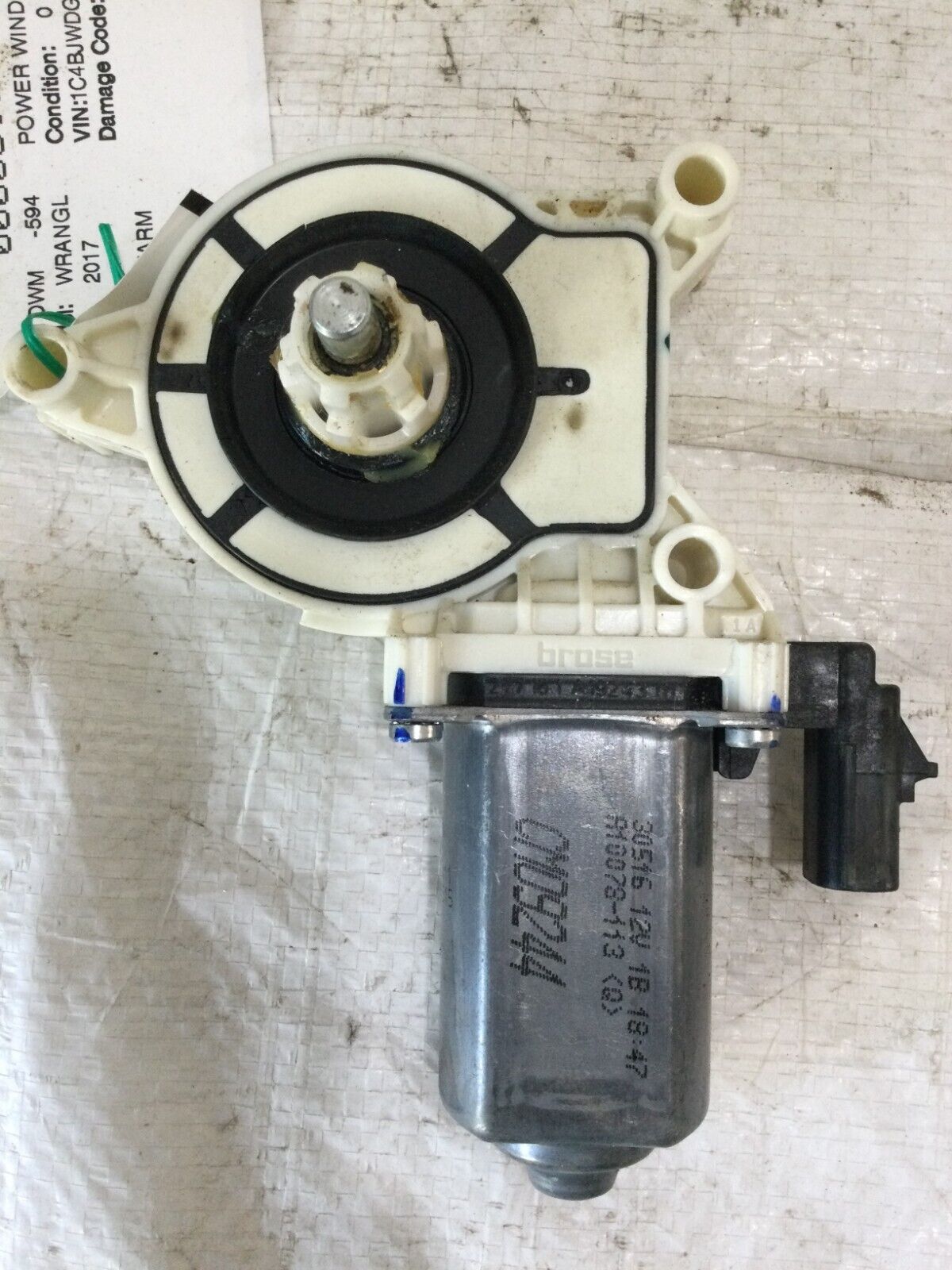 2017 Jeep Wrangler  Front Right Side Power  Window  Motor CM09244 OEM