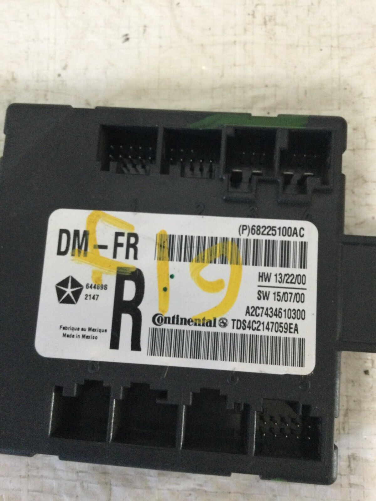 2018 RAM 1500  Front Right Passenger Door Control Switch OEM