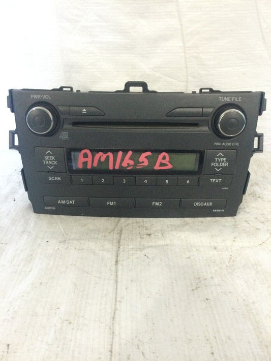 2010-2013 Toyota Corolla  Radio Am Fm Cd Player 86120-02B00 OEM