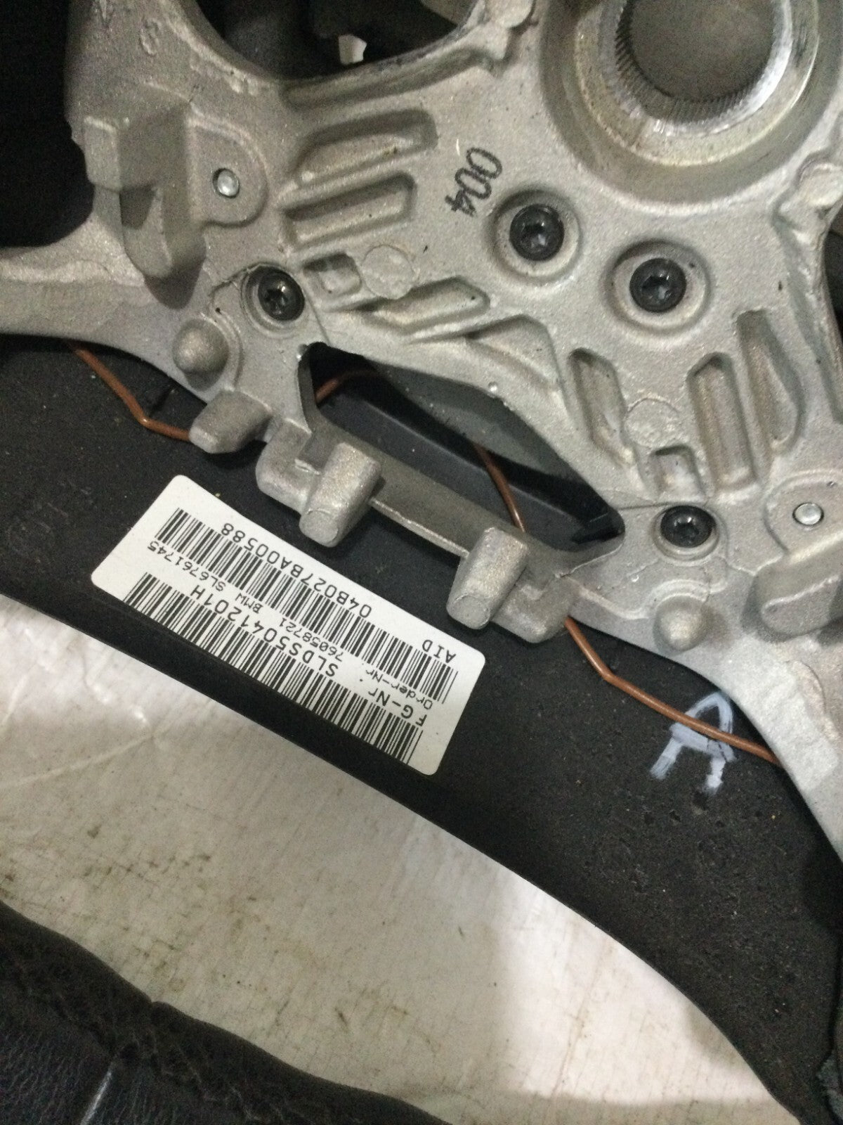 2004 BMW 745I Black Steering Wheel W/ Control Buttons OEM