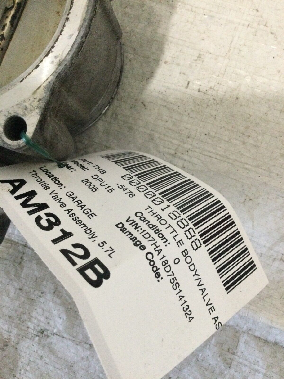 2005 Dodge Ram 1500 Throttle Body Valve Assembly OEM