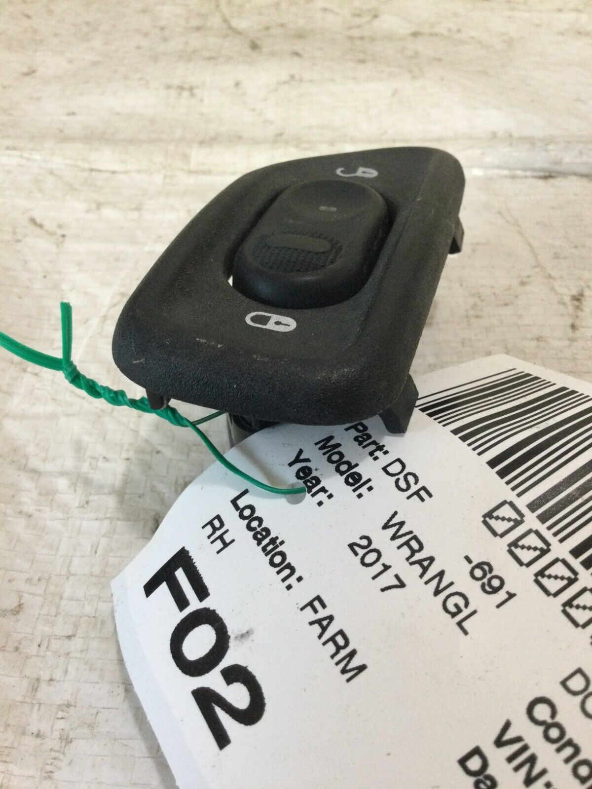 2017 Jeep Wrangler Front Right Side  Door Master Power  Switch 04671623AA