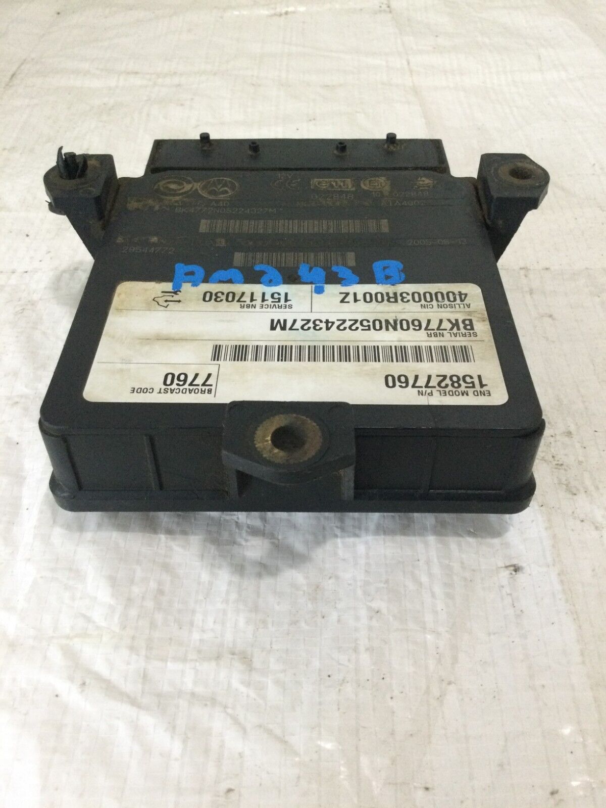 2006-2008 GMC Chevrolet Silverado Sierra LBZ Duramax Allison A40 TCM 15827760