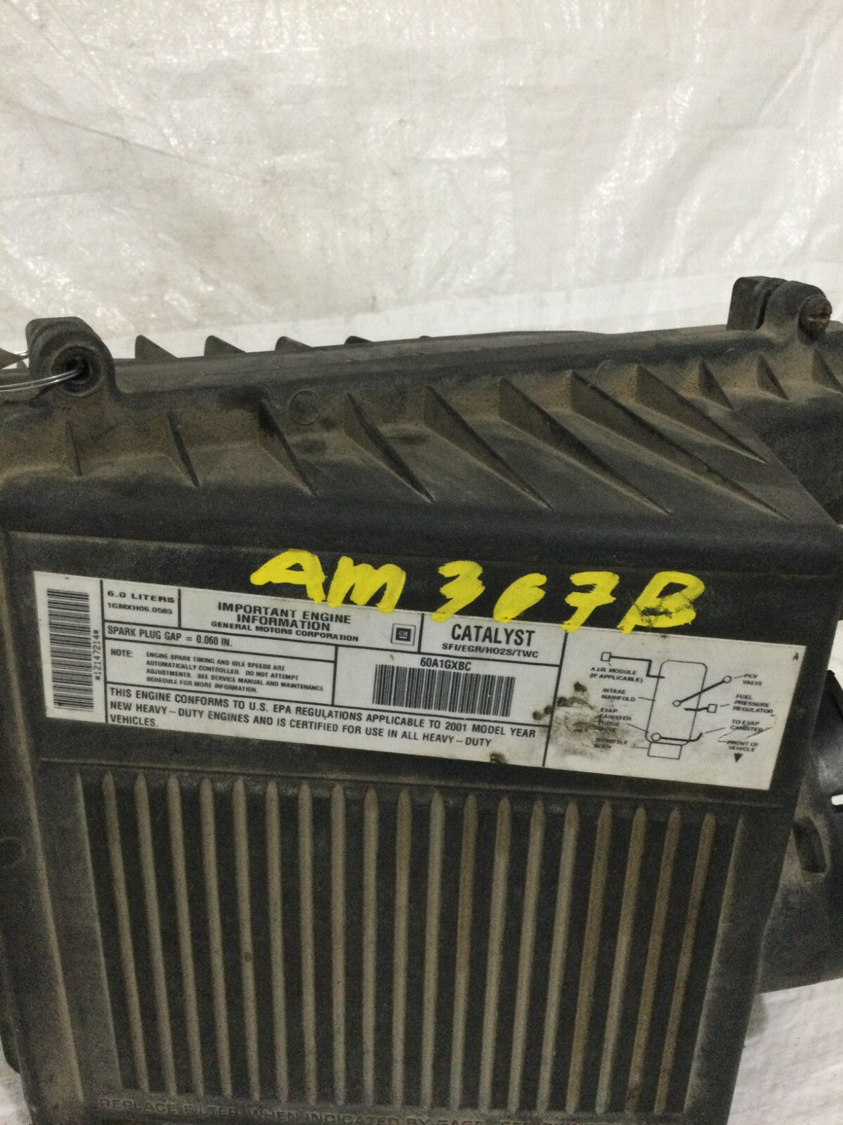 2001 Chevrolet Silverado 2500 Air Cleaner 60A1GXBC OEM