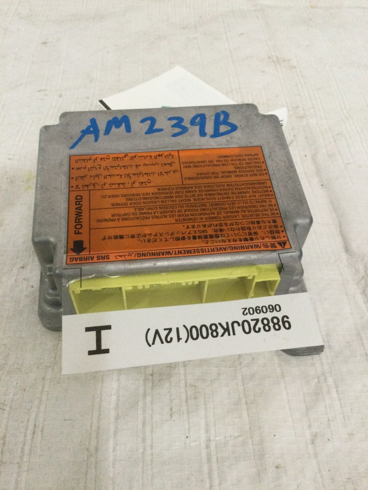 2007 Infiniti G35 3.5L Safety Control Module OEM 98820JK800