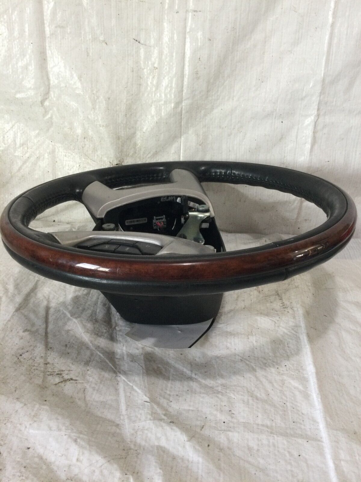 2007 Cadillac Escalade ESV Wood Trim Leather Wheel W/ Switches OEM