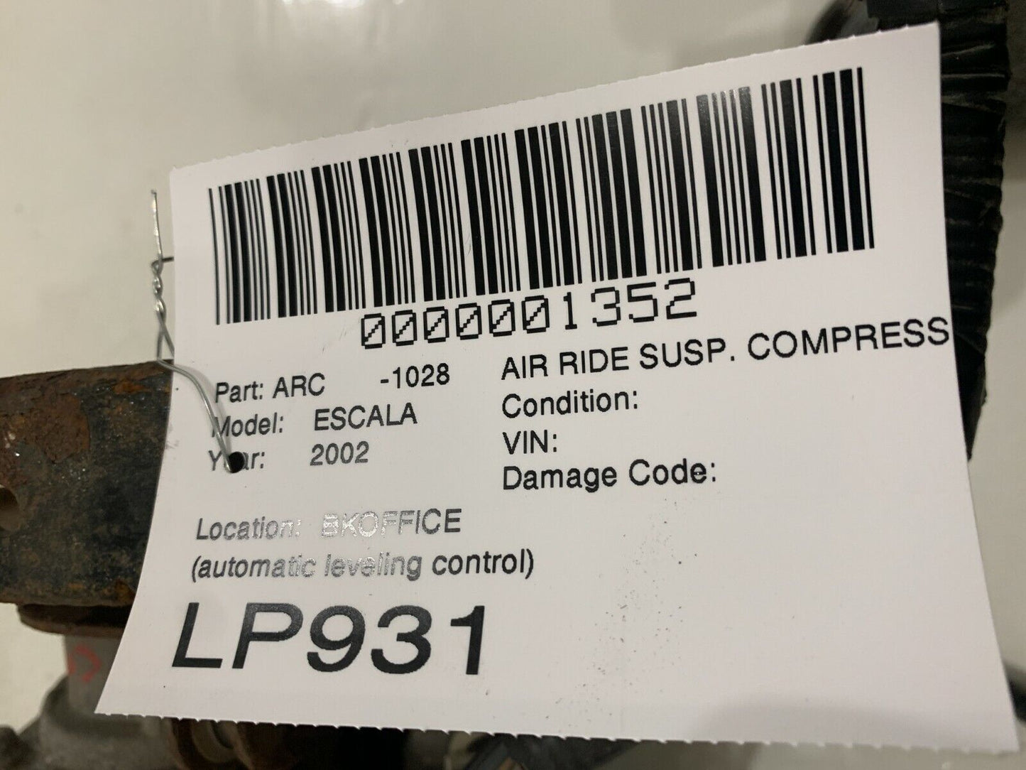 2002-2006 Cadillac Escalade Air Ride Suspension Compressor OEM