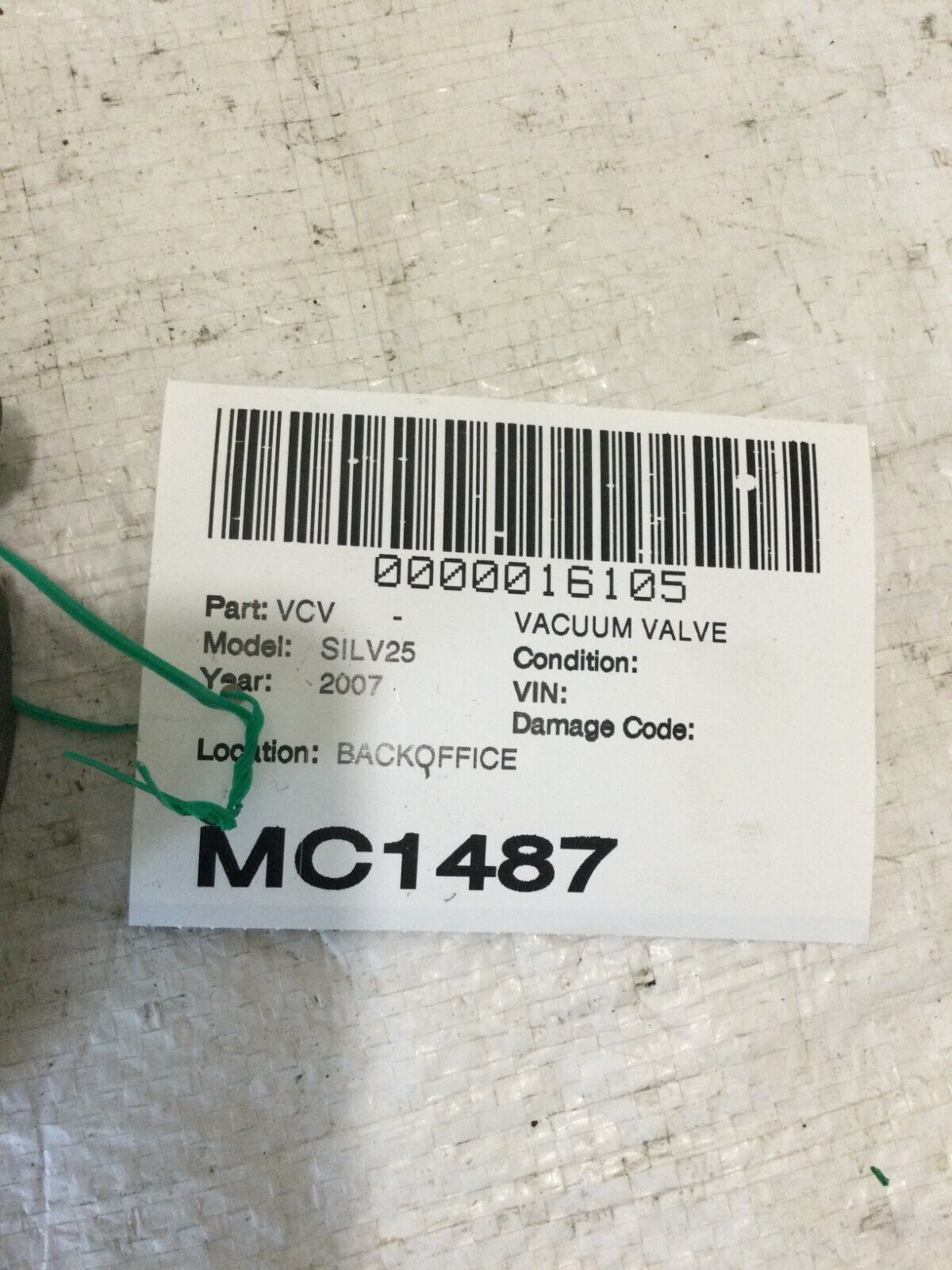 2007 Chevrolet Silverado 2500 Vacuum Valve Solenoid OEM