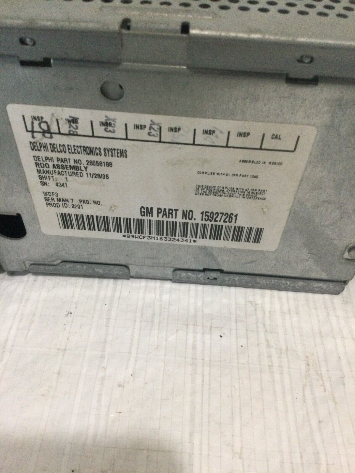 2006 GMC Sierra 2500HD Stereo AM FM Radio 6 Disc Changer CD Player OEM