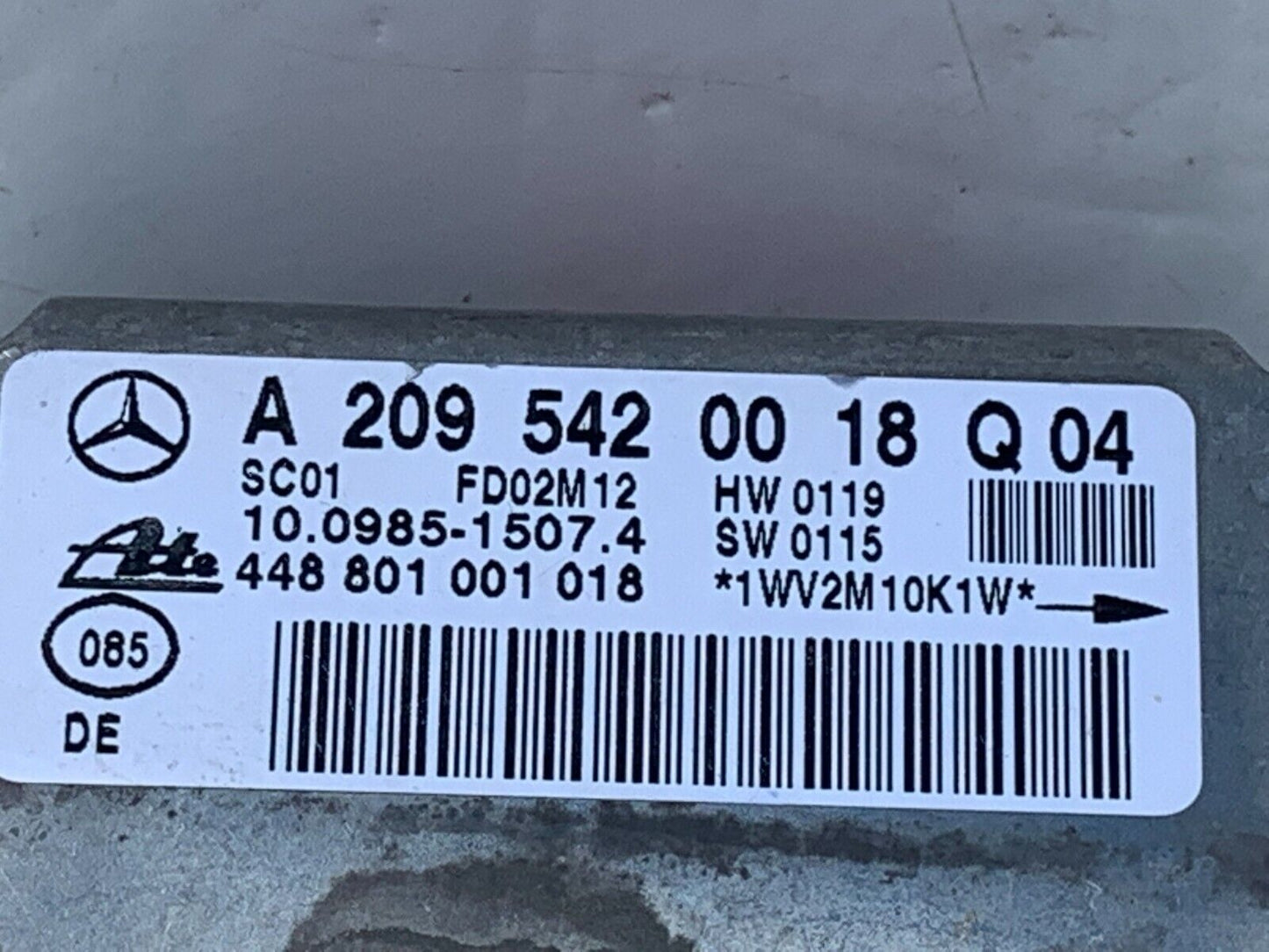 2001-2005 Mercedes-Benz A203 C240 C230 C320 Yaw Rate Sensor Module A2095420018Q