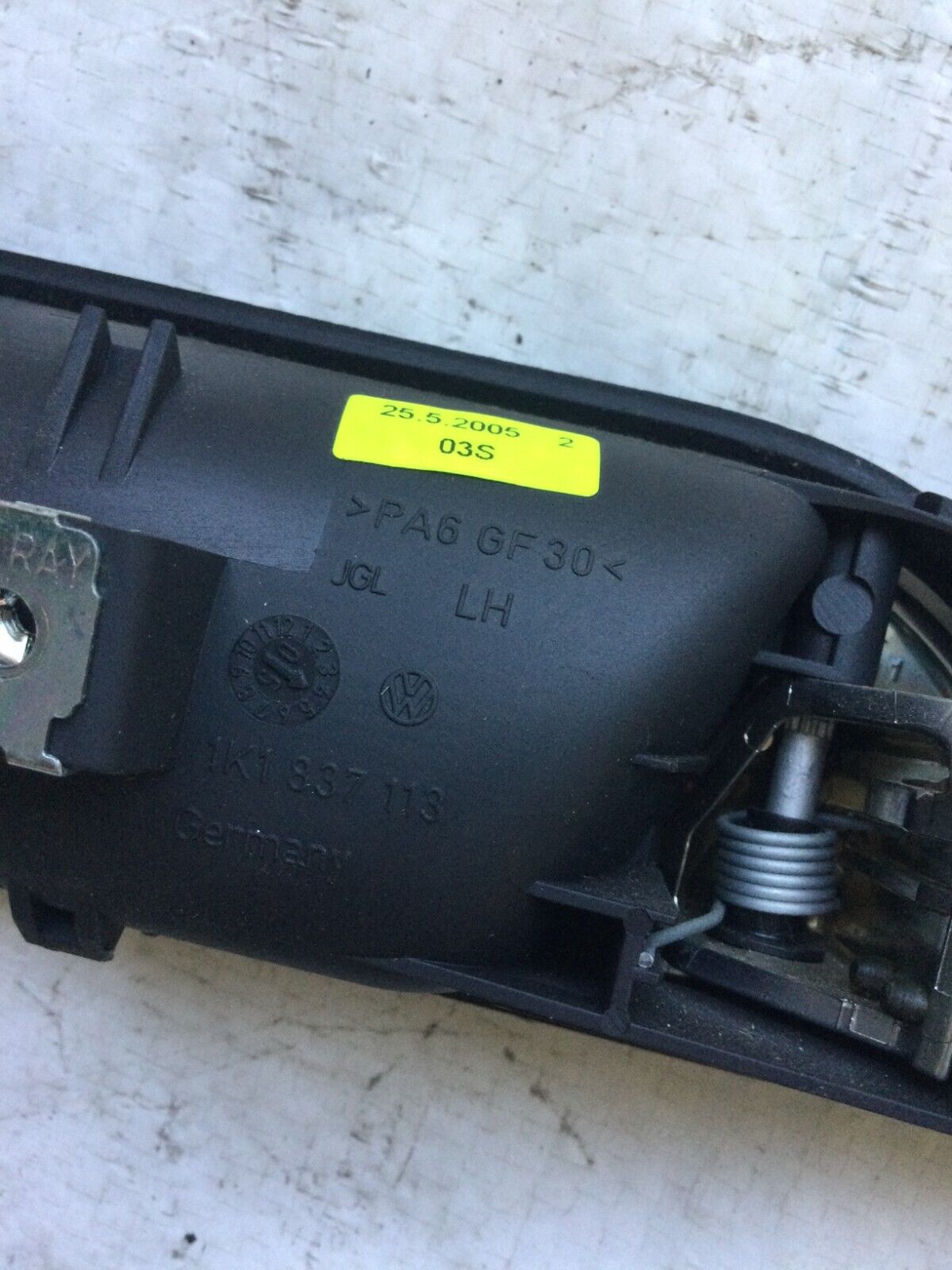2006 Volkswagen Jetta Front Driver Left Interior Door Handle OEM 1K1837113