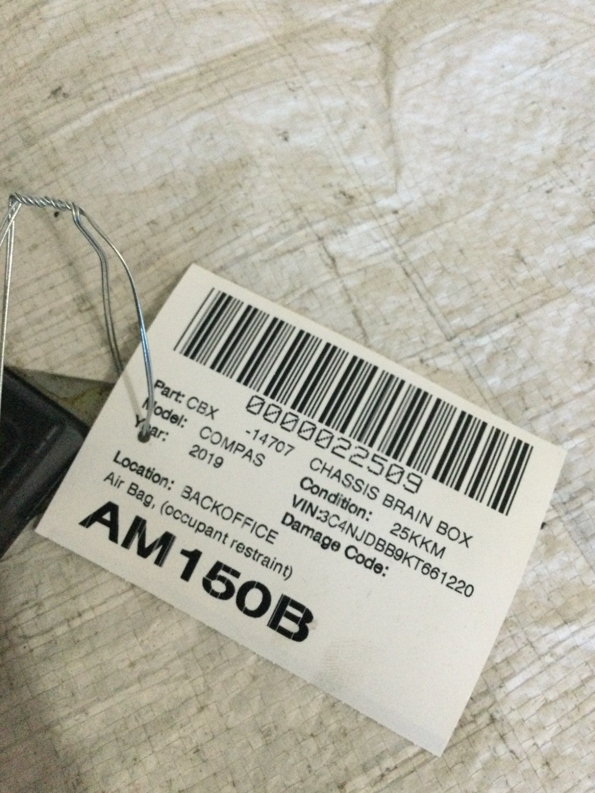 2019 Jeep Compass Restraint Control Module OEM 68402852AD