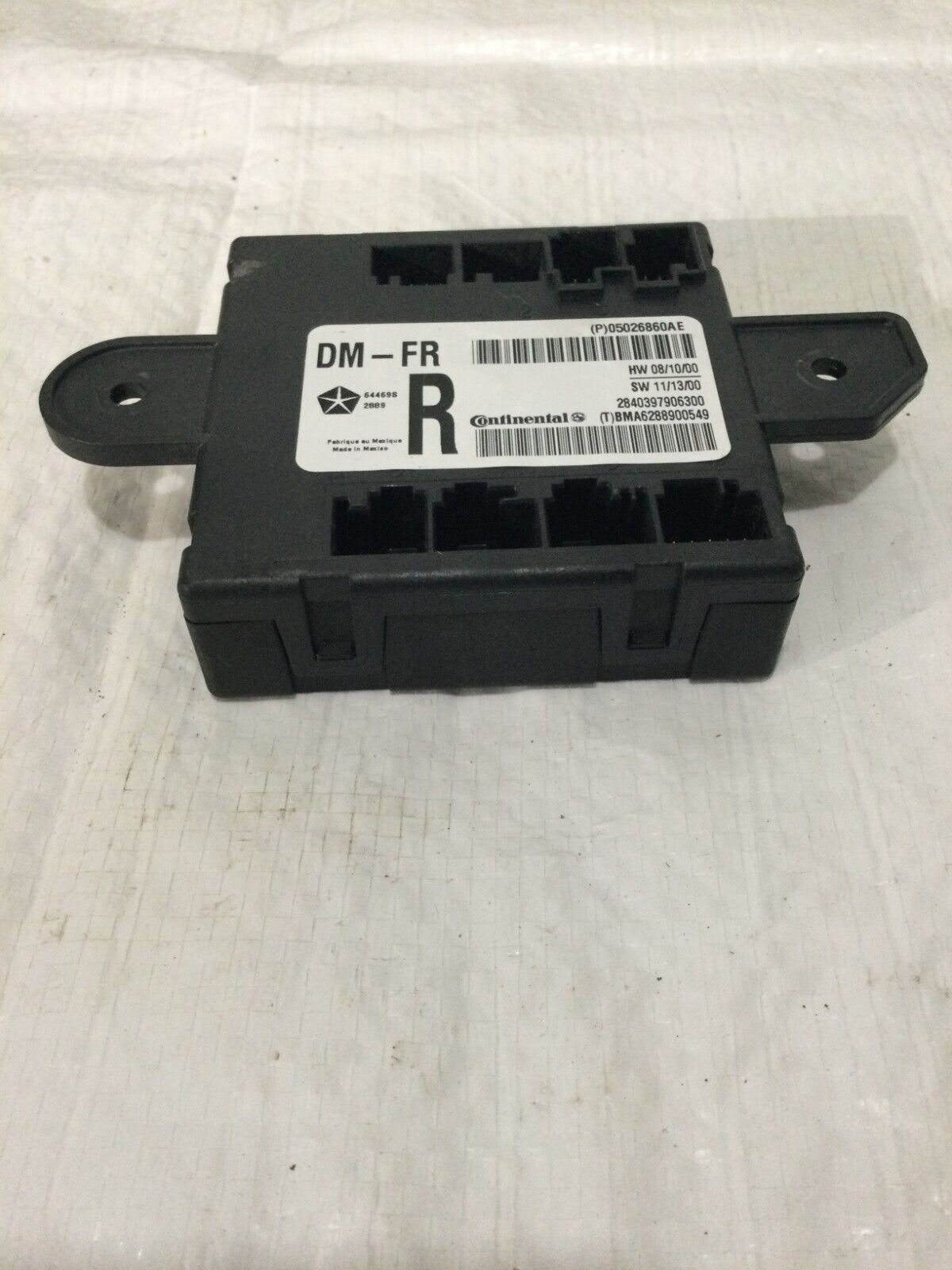 2020 Dodge Grand Caravan Front Right Door Control Module 05026860AE OEM