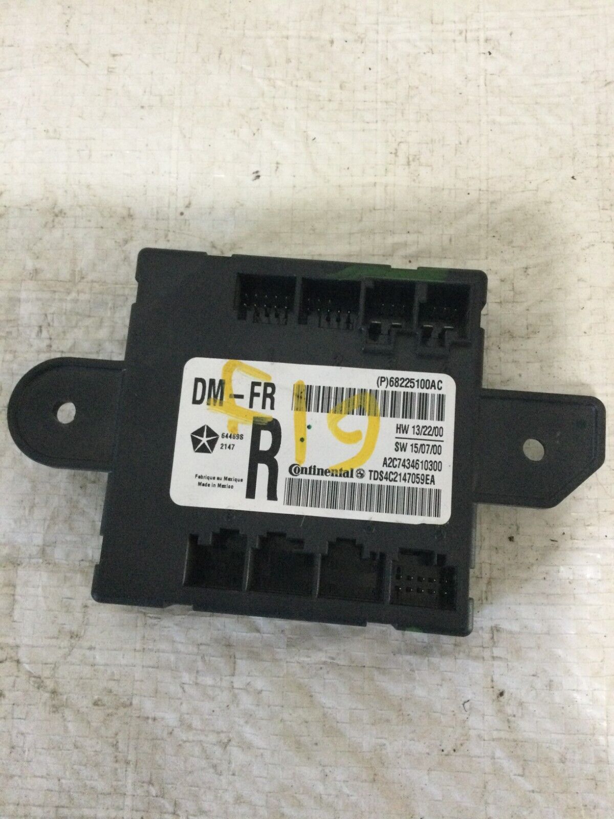 2018 RAM 1500  Front Right Passenger Door Control Switch OEM
