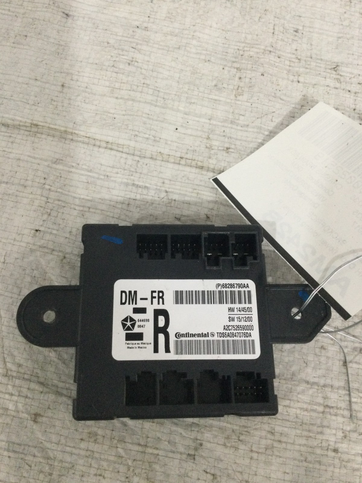 2017 Dodge Ram 3500 6.7L Right Door Control Module OEM 68286790AA